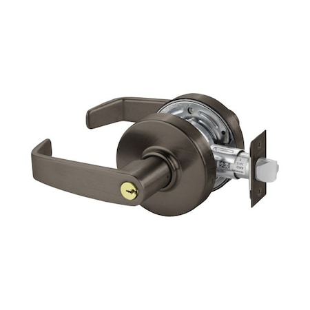 Sargent Entry Office Cylindrical Lock Grade 2 with L Lever and L Rose with T Strike and LA Keyway Oil Rubbed 7G05LL10B